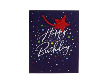 Пакет подарочный бумажный Happy Birthday 17 х 22 х 9 см, арт. SLWZ22-87-2