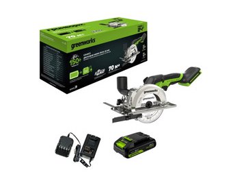 Циркулярная пила Greenworks G24MCS 1501207CUA