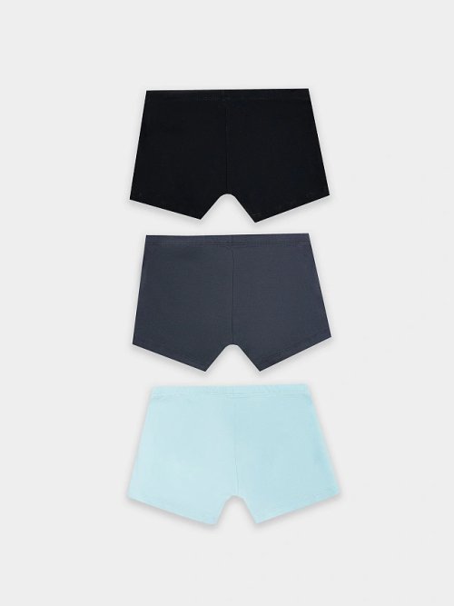 Трусы боксеры для мальчиков мультипак (3 шт.) в сине-голубых оттенках, фото 2 из 9