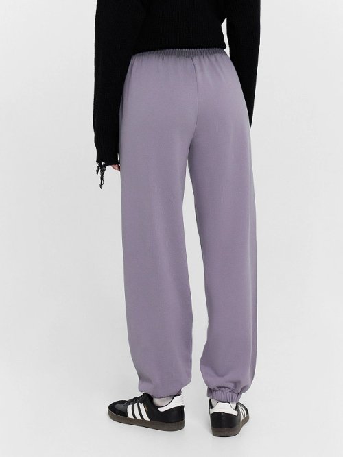 Брюки джоггеры женские серые с обработкой эйсид, фото 3 из 5