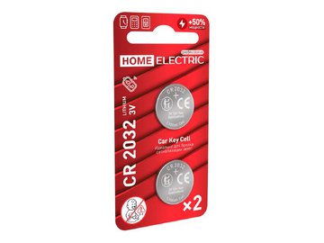 Батарейка HOME ELECTRIC PROFESSIONAL Lithium CR2032 BP2