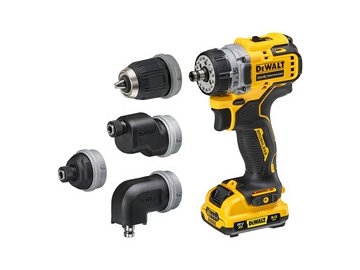 Дрель-шуруповерт DeWalt DCD703L2T (с 2-мя АКБ, кейс, набор патронов)
