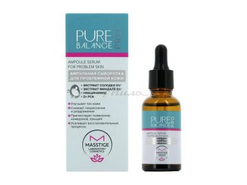 Сыворотка MASSTIGE Pure Balance Pro ампульная для проблемной кожи, 30 мл