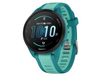 Garmin Forerunner 165 Music 43 мм (бирюзовый корпус/ремешок аква)