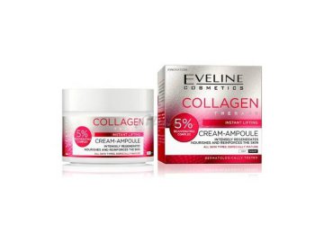 Крем-ампула EVELINE Cosmetics Kolagen Therapy с коллагеном для всех типов кожи, в том числе зрелой день/ночь, 50 мл