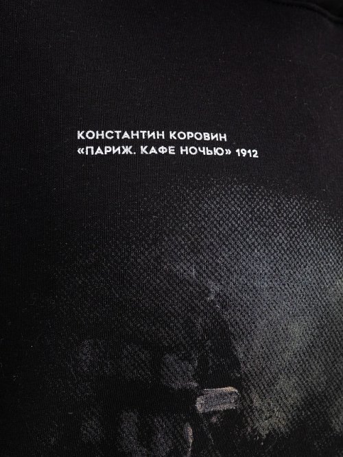 Анорак мужской в черном цвете с принтом в виде картины, фото 7 из 24