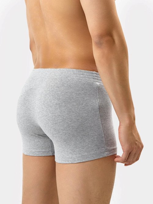 Мужские трусы-боксеры в сером цвете с принтом, фото 2 из 3