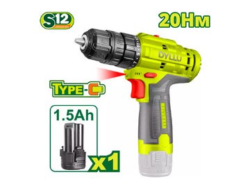 Дрель-шуруповерт аккумуляторная DYLLU DTCDS520