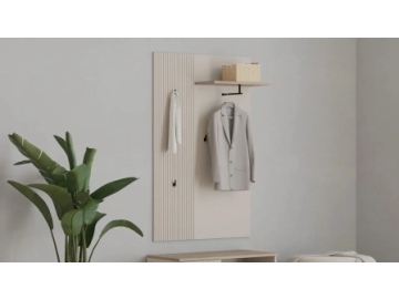 Вешалка Zima, цвет Дуб сильверджек ореховый+Глиняный серый Аскона