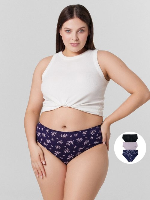 Трусы макси женские в наборе, 3 шт, фото 11 из 30