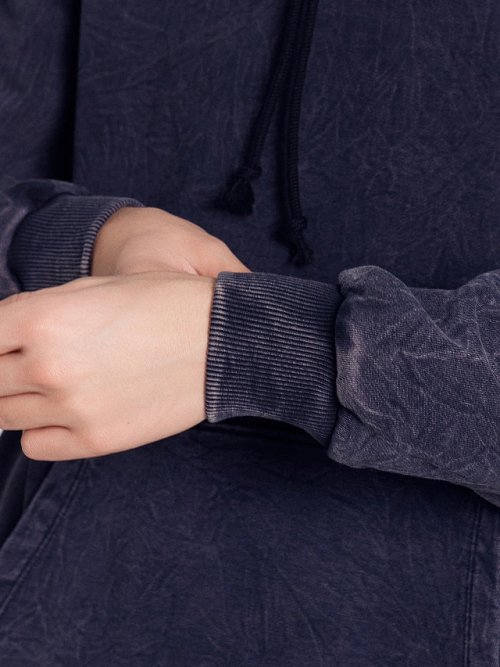 Худи мужское черное с обработкой эйсид, фото 7 из 14
