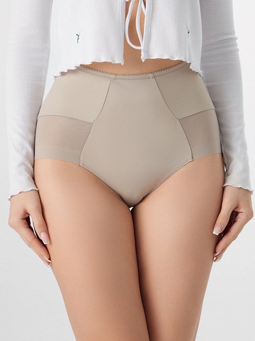 Трусы макси женские бежевые, фото 2 из 8