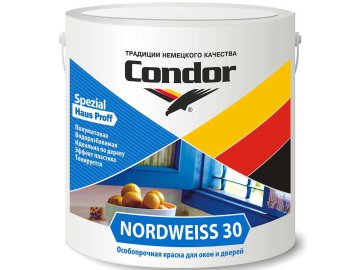 Краска CONDOR Nordweiss 30 (3кг, белый)