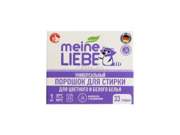 Порошок стиральный MEINE LIEBE Универсальный, 1 кг