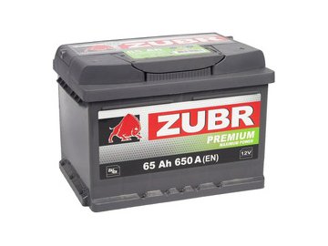 Автомобильный аккумулятор Zubr Premium R+ 65 А/ч ZU650P на акции в магазинах 5 элемент