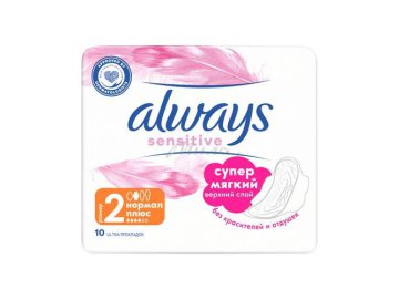 Прокладки женские ALWAYS Ultra Normal Plus Sensitive, 10 шт.