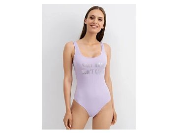 Слитный купальник на расширенных бретелях в лавандовом цвете Марк Формель