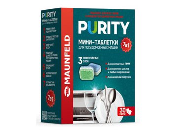 Мини-таблетки для посудомоечных машин MAUNFELD Purity all in 1 MDM30ST (30 шт) в Пинске 5 элемент