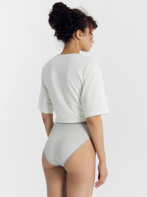 Трусы женские классические мультипак (3 шт.) молочно-бежевые с орнаментом, фото 7 из 30