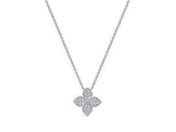 Колье RoseGrace, белое золото 585 проба, вставка бриллиант