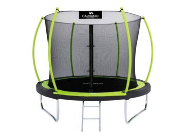 Батут пружинный с защитной сеткой Calviano 252 см - 8ft INSIDE master green