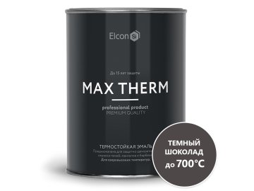 Эмаль ELCON термостойкая темный шоколад 0,8кг