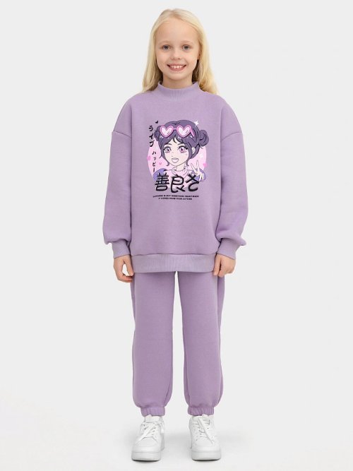 Брюки для девочек фиолетовые, фото 2 из 4