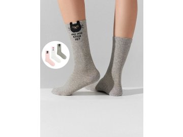 Носки женские высокие в наборе, 3 пары