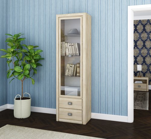 Шкаф для книг Milan 1D2S, фото 2 из 9
