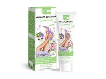 Крем для депиляции NATURALIST Огуречный, 100 мл Мила