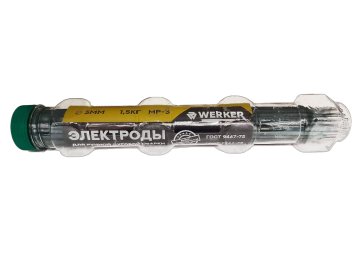 Электроды МР-3 ф3мм, герм. капсула (уп.1,5кг) WERKER на акции в магазинах Ома