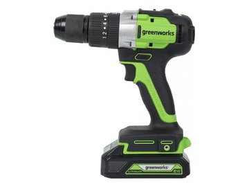 Ударная дрель-шуруповерт Greenworks GD24DD60K2 3704107UA