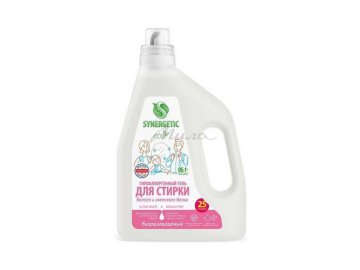 Гель для стирки SYNERGETIC Ultra White биоразлагаемый концентрированный, 1.5 л на акции в магазинах Мила