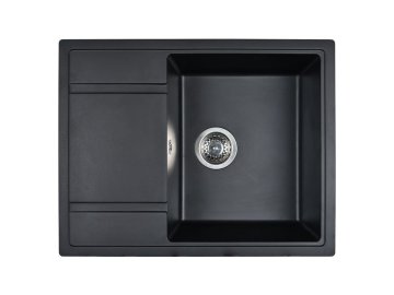 Мойка из каменной крошки WISENT W650-26 (антрацит) 650х510 без сифона
