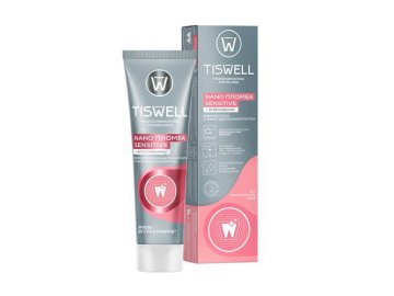 Паста зубная TISWELL реминерализующая с наногидроксиапатитом для чувствительных зубов + Отбеливание, 110 г