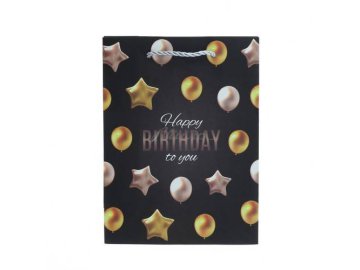 Пакет подарочный бумажный Happy Birthday 17 х 23 х 8 см, арт. SLWZ22-54-1