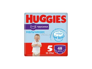 Трусики-подгузники детские HUGGIES Ultra Comfort Mega Boy 5 (12-17 кг), 48 шт