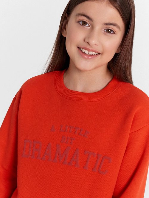 Свитшот для девочек красный, фото 5 из 5