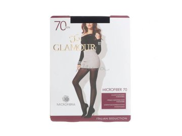 Колготки женские GLAMOUR Microfiber, 70 den, размер 2, цвет nero
