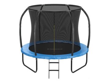 Батут GetActive Jump PRO 8FT SX-FT-8D-BL с лестницей и внутренней сеткой (синий) из каталога 5 элемент