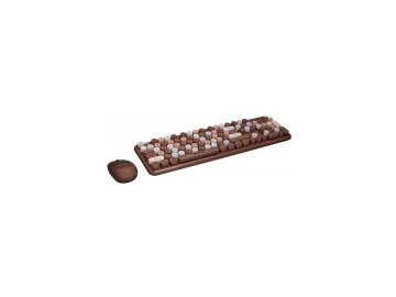 Набор: клавиатура+мышь aula ac306 (coffee-colorful) Электросила