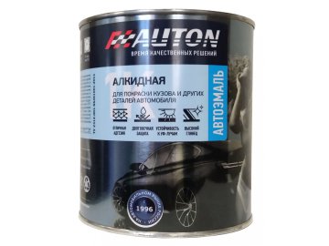 Автоэмаль алкидная AUTON серебро для дисков 0,8л