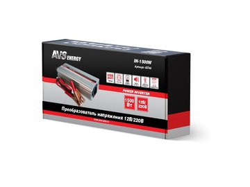 Автомобильный инвертор AVS 12/220V IN-1500W