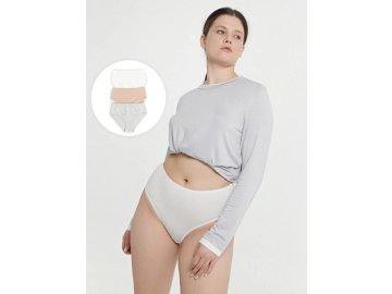 Трусы женские макси набор (3 шт.) в сумрачно-белом цвете