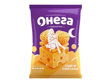 Санта акции и скидки Рогачев - Снеки Онега Сырные подушечки вкус сыр и сметана 70 г