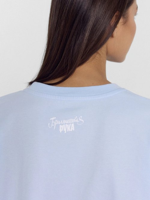 Футболка женская голубая mark formelle x мосфильм, фото 5 из 6