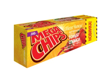 Чипсы "MEGA CHIPS" (томат спайси) 200г