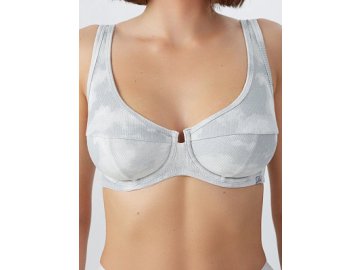 Бюстгальтер женский серый с эффектом тай-дай