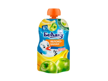 Пюре Беллакт яблоко банан 90г дой-пак Корона