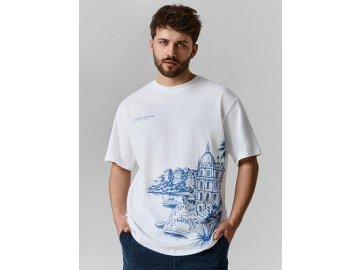 Футболка мужская белая прямого кроя